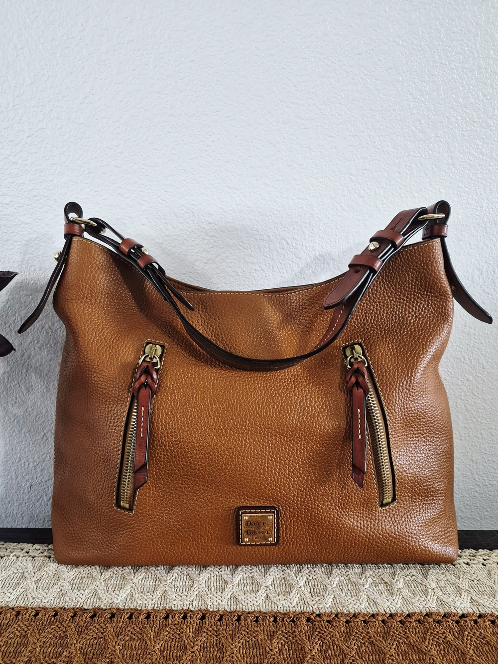 Dooney & Bourke Pebble Grain Cooper Hobo Shoulder Bag
